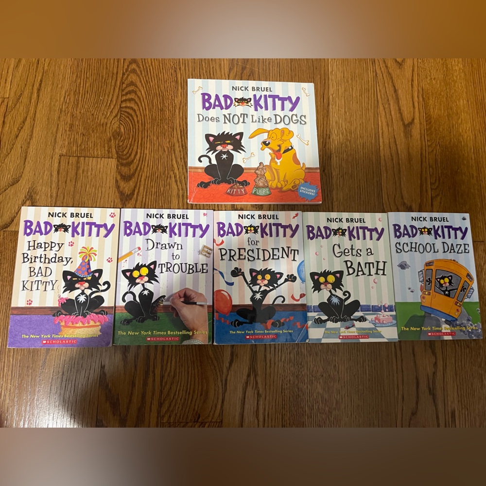 Bundle of 6 bad kitty books